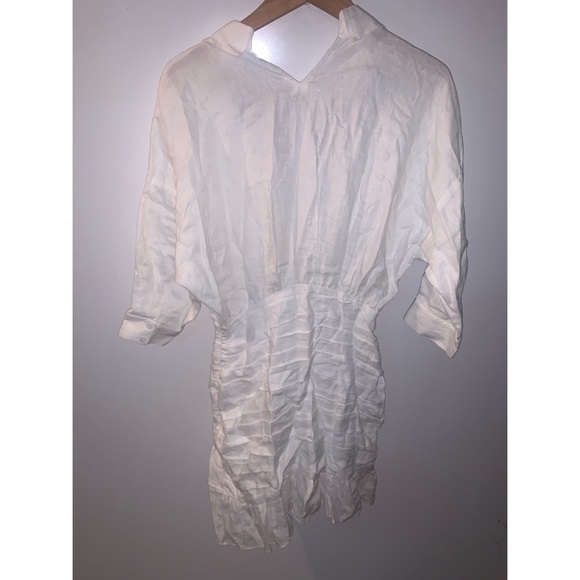 SAU LEE Amy Mini Dress in White